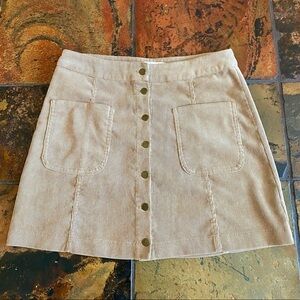 Cotton Candy Corduroy Skirt